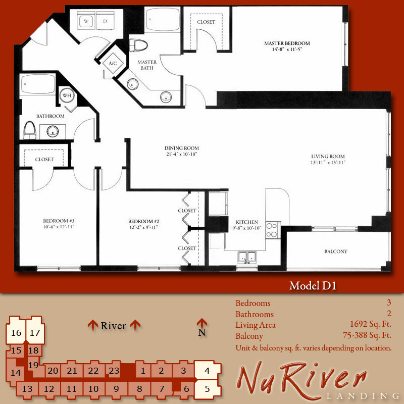 Floorplans Nu River Landing in Fort Lauderdale